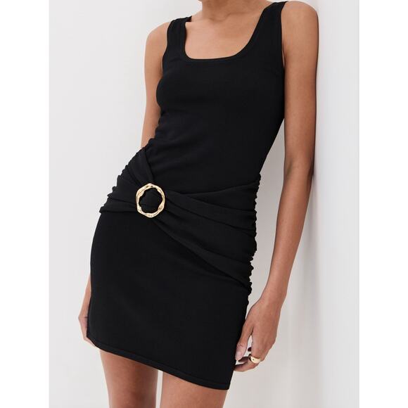 SIMKHAI Women's Alivia Tank Mini Dress Black Size S - Picture 1 of 4